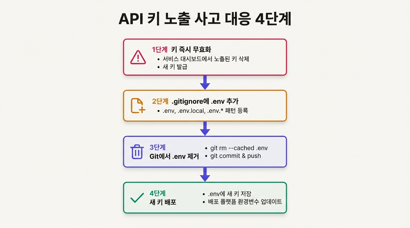 API 키 노출 사고 대응 4단계